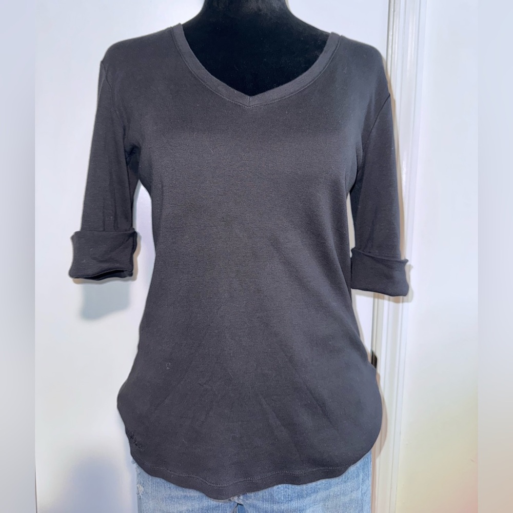 Ralph Lauren Black Crew Neck Top